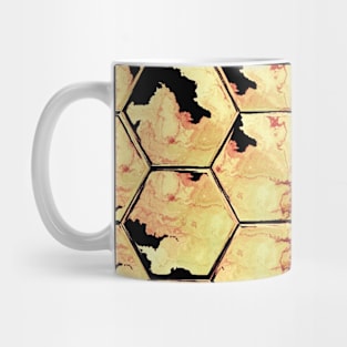 Yellow Watercolor Leaves Autumn Beehive Mug